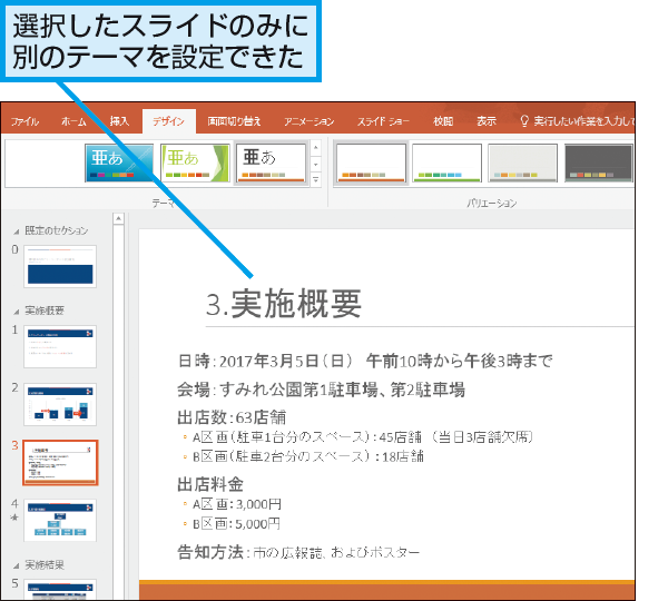 Powerpointで特定のスライドだけ別のテーマを適用する方法 できるネット