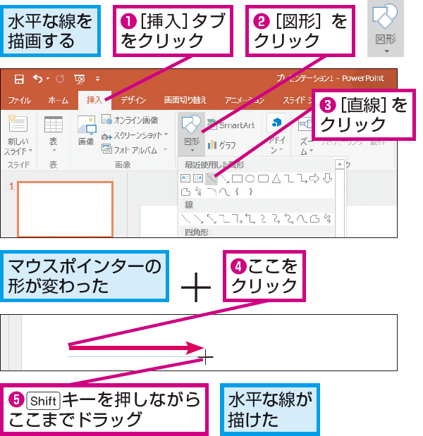 まっすぐ エクセル 矢印