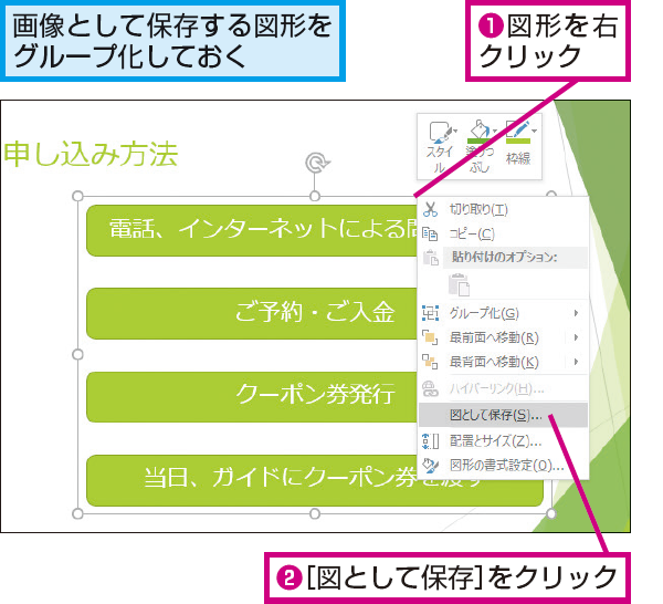 Powerpointで作った図形を画像として保存する方法 できるネット