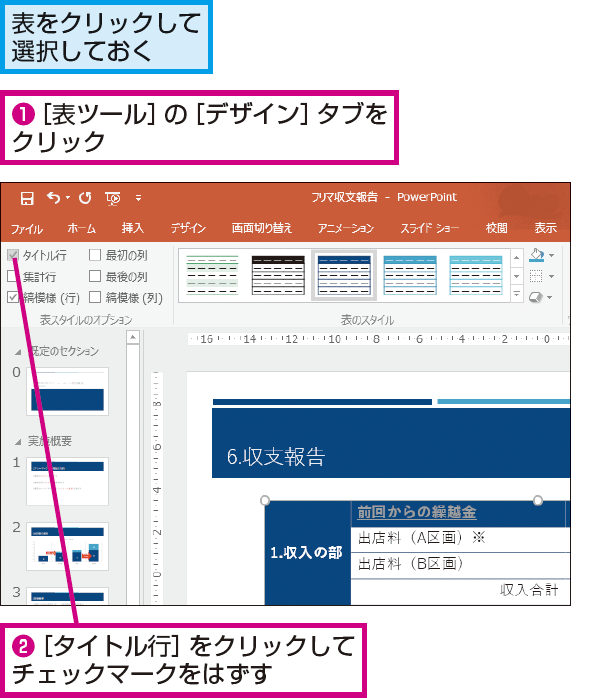 Powerpointで1行目のデザインをほかの行とそろえる方法 できるネット