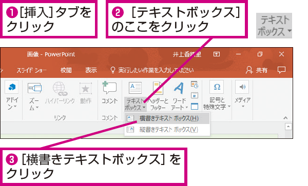 Powerpointで画像の上に文字を入力する方法 できるネット