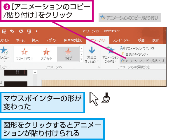 Powerpointで同じアニメーションを使いまわす方法 できるネット