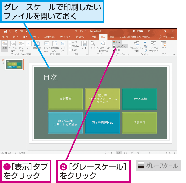 Powerpointでグレースケール印刷した文字が見づらくなったときは できるネット