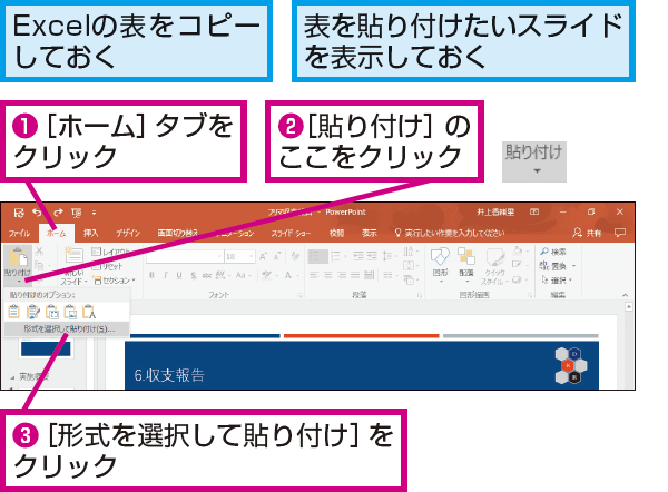 Excelの機能を使えるようにして表をpowerpointに貼り付ける方法 できるネット