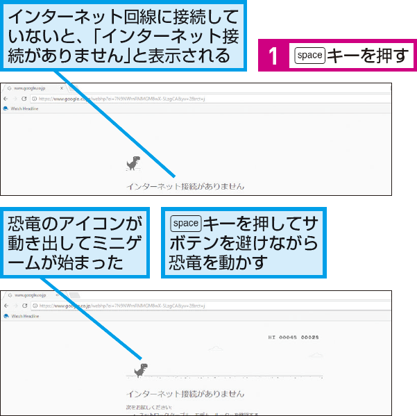 Google Chromeに隠されたミニゲームとは できるネット