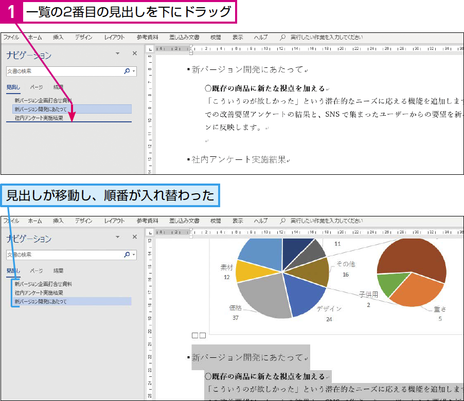 パソコン仕事術 Word文書の大規模な編集はナビゲーションで できるネット