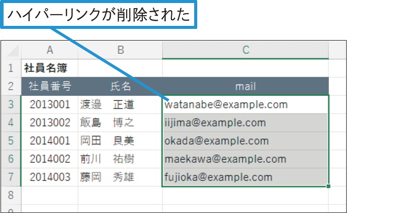 ハイパーリンクをまとめて削除したい