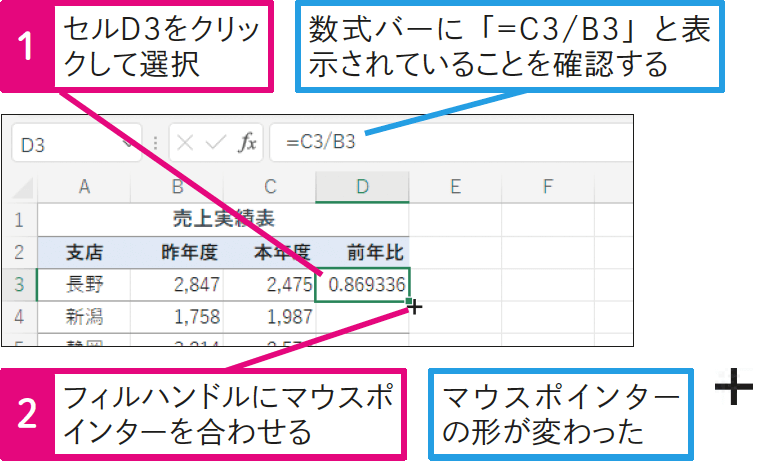 数式をコピーするには？