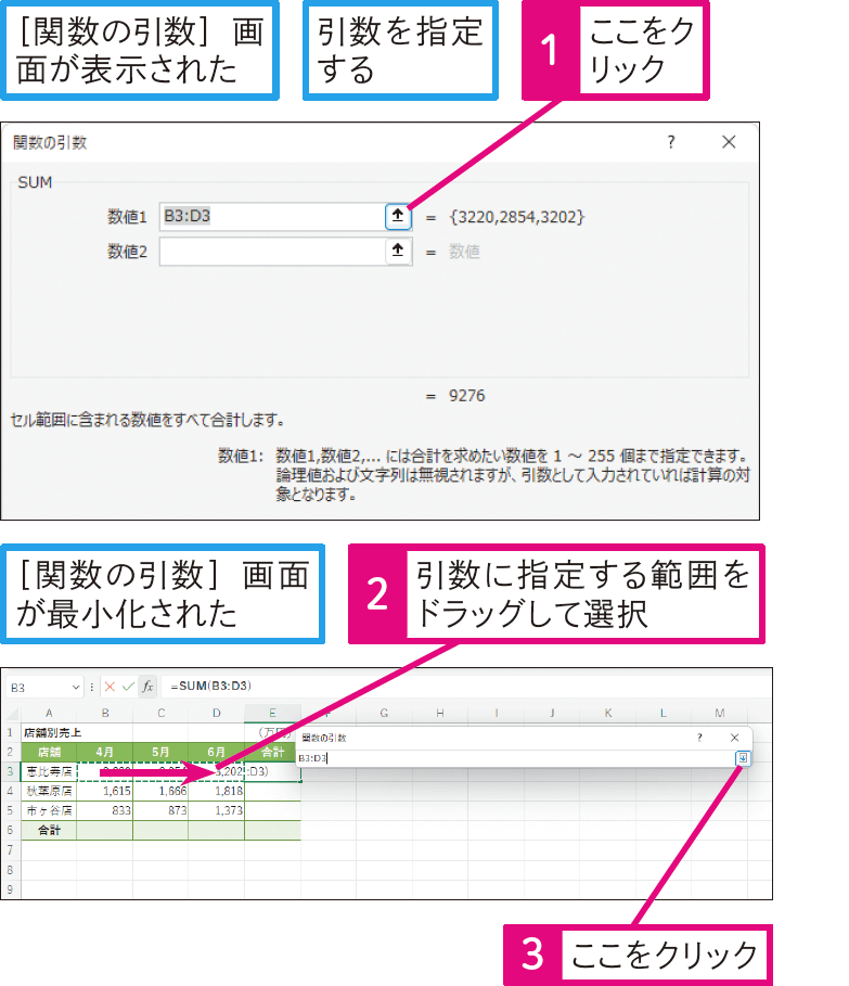 関数はどうやって入力するの？