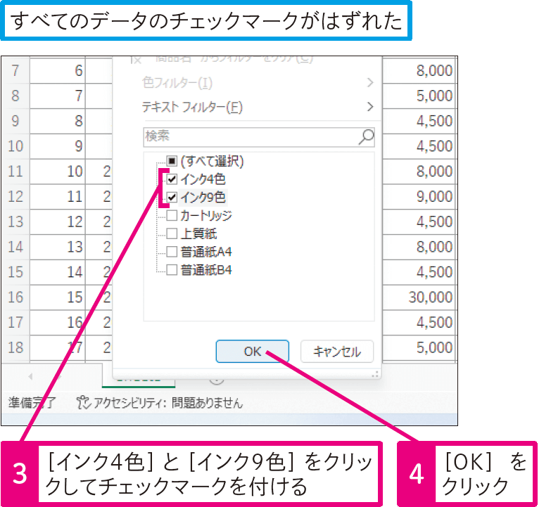 商品名が「○○」のデータだけを抽出したい