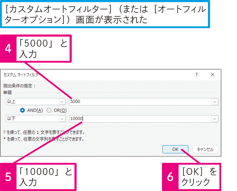 「○以上△以下」のデータを抽出する方法は？