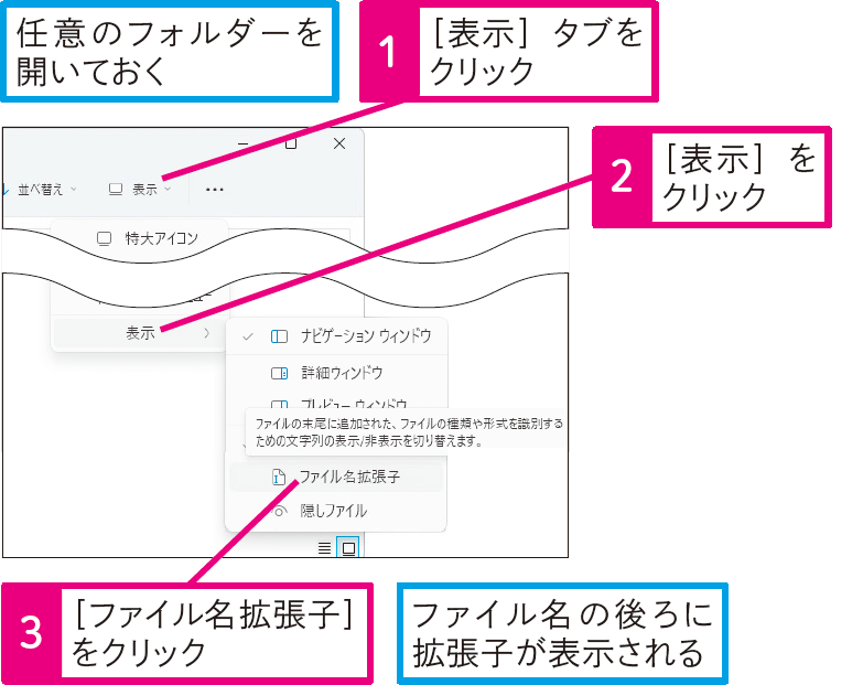 保存されているファイル形式が分からない