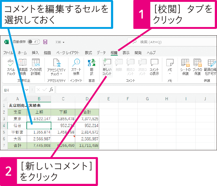 会話形式でコメントをやりとりするには