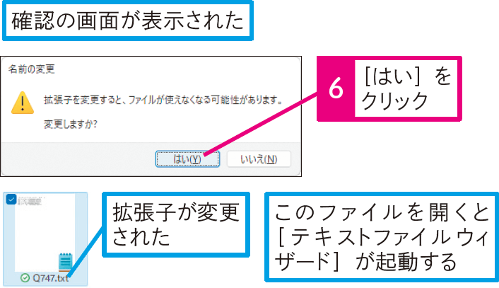 データ形式を指定してCSVファイルを開くには