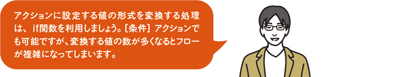 記事「【Power Automate】比較処理をフローに組み込む方法。関数を利用すればフローをシンプルに保てる」：画像1