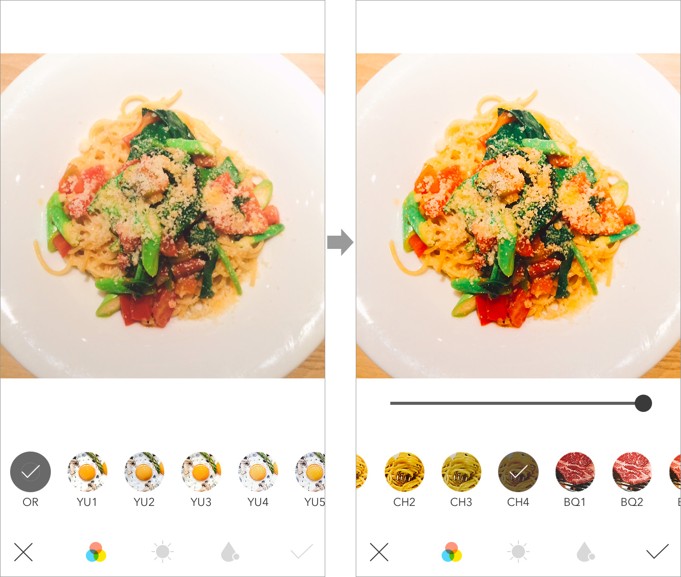 写真もおいしく スイーツ 肉 専用フィルター搭載の食べ物撮影アプリ Foodie できるネット