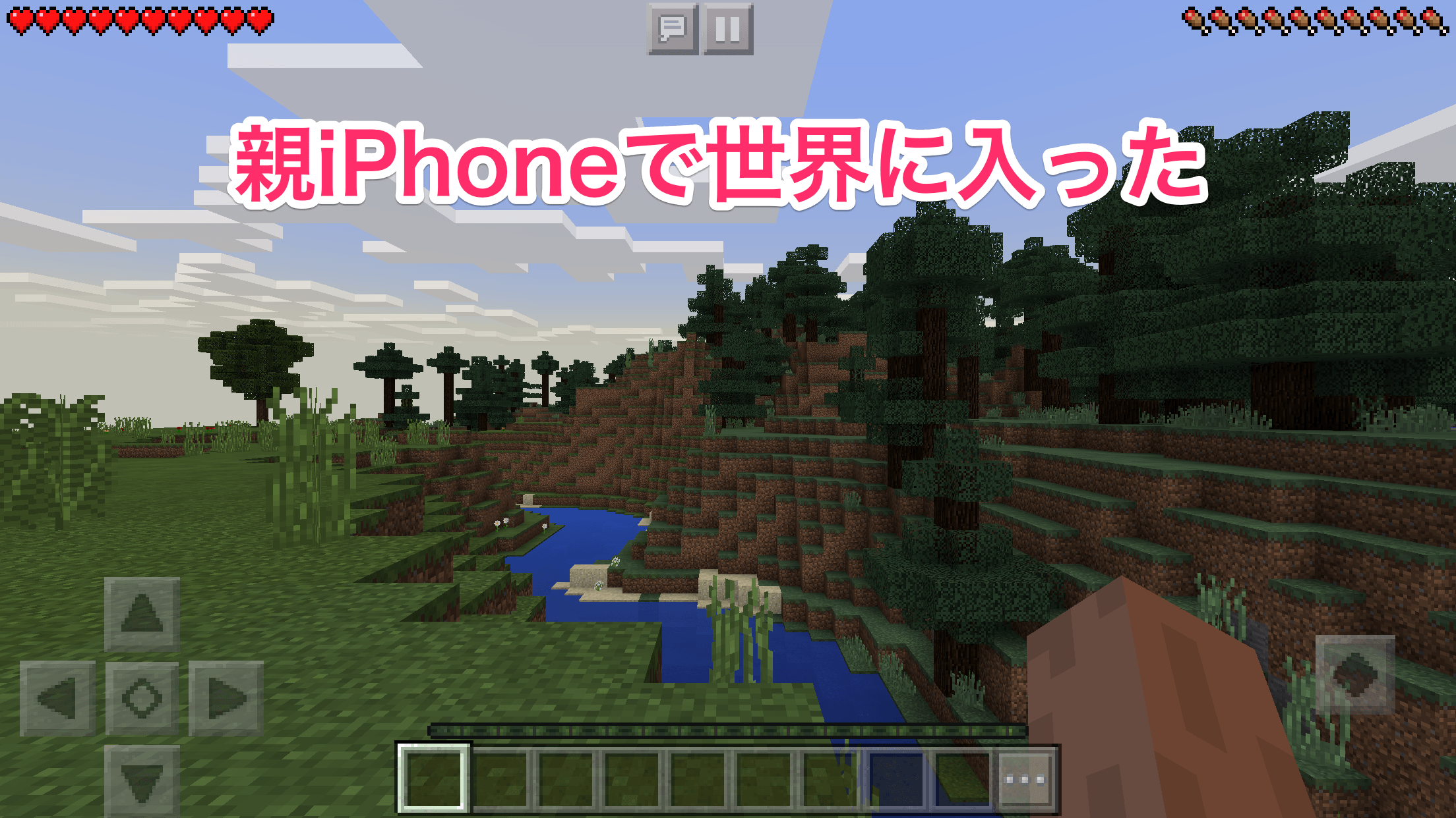 親子でマイクラ 自宅wi Fiで同時プレイ 2台のiphoneで同じ世界に入って遊ぶ方法 マインクラフト できるネット