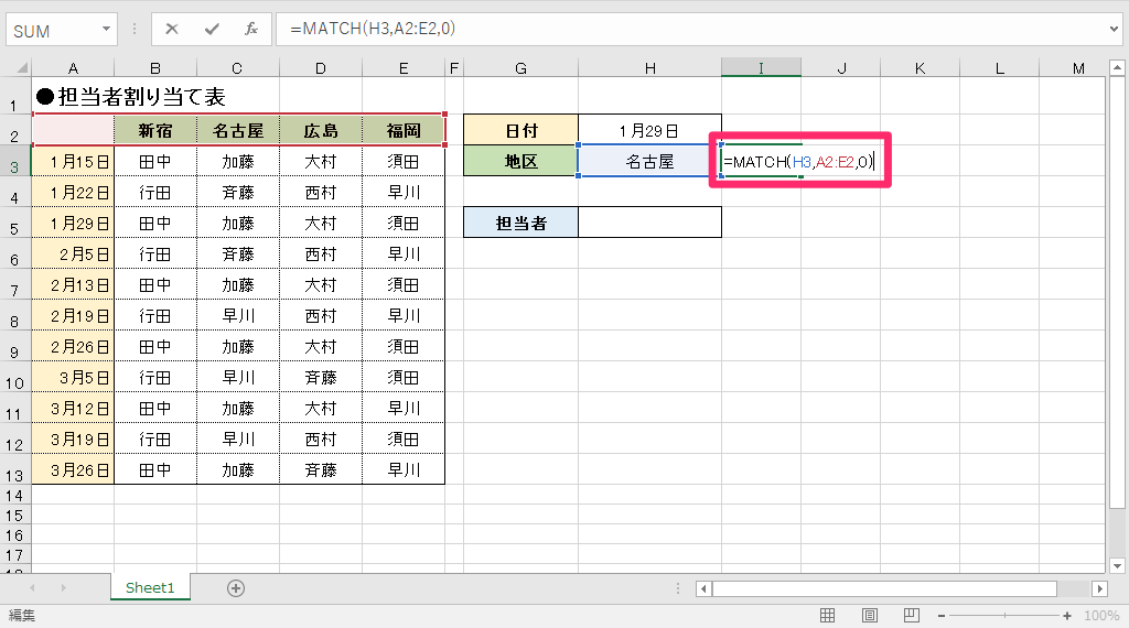 エクセル時短 縦横で交わるデータを取り出す クロス抽出 を実現する関数の組み合わせとは エクセル時短 できるネット