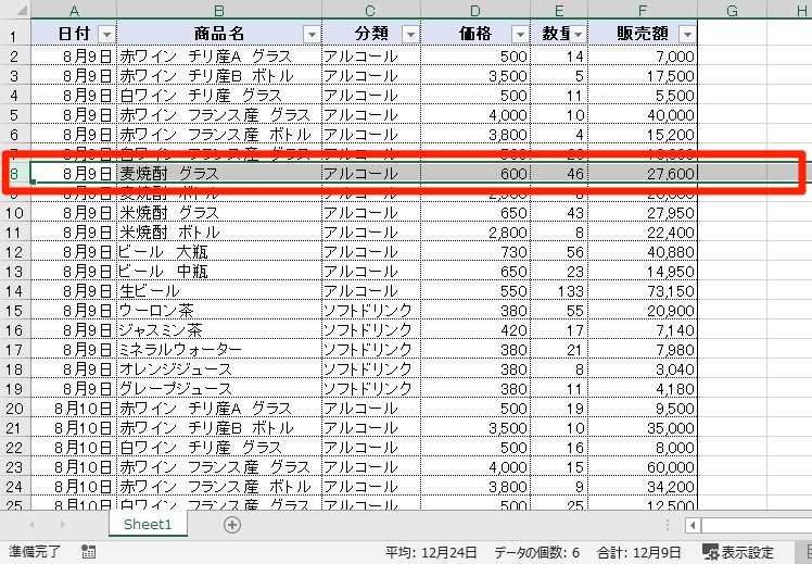 エクセル時短 行全体を選択 にクリックは不要 セルの選択 操作を爆速にするショートカットキー5選 エクセル時短 できるネット