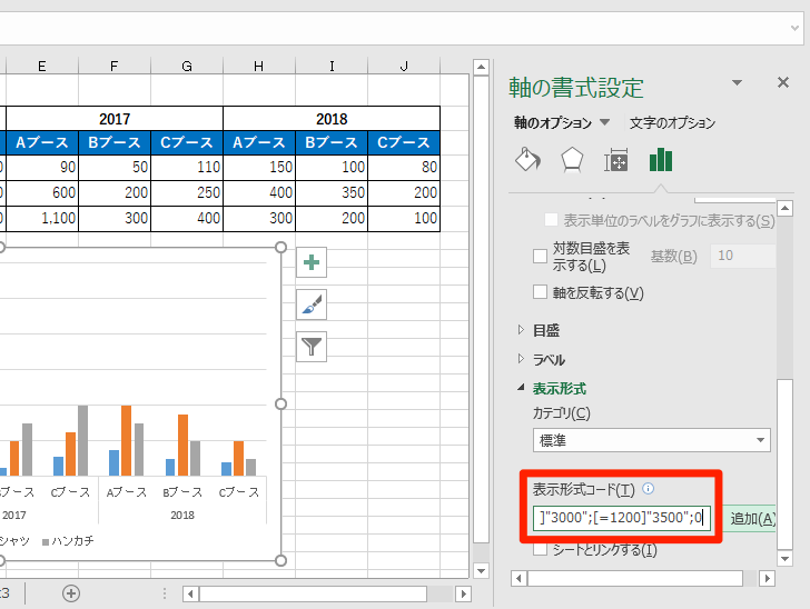 エクセル時短 飛び抜けたデータを何とかしたい 棒グラフを波線で省略して整える方法 エクセル時短 できるネット