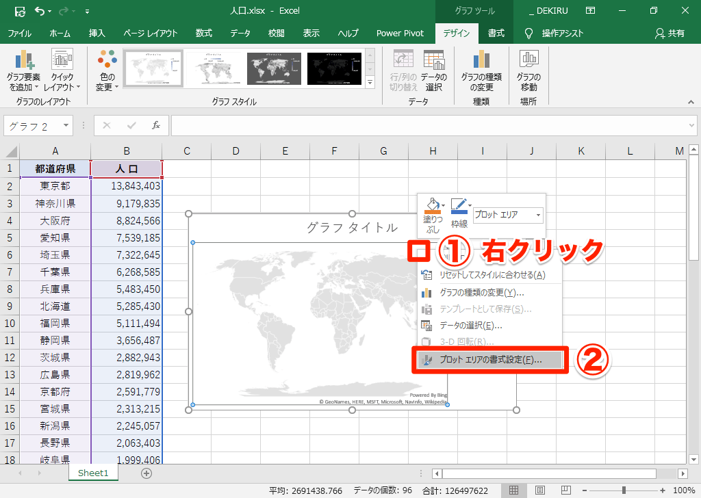 エクセル時短 塗り分けマップ と じょうご Excel 19の新しいグラフを使う できるネット