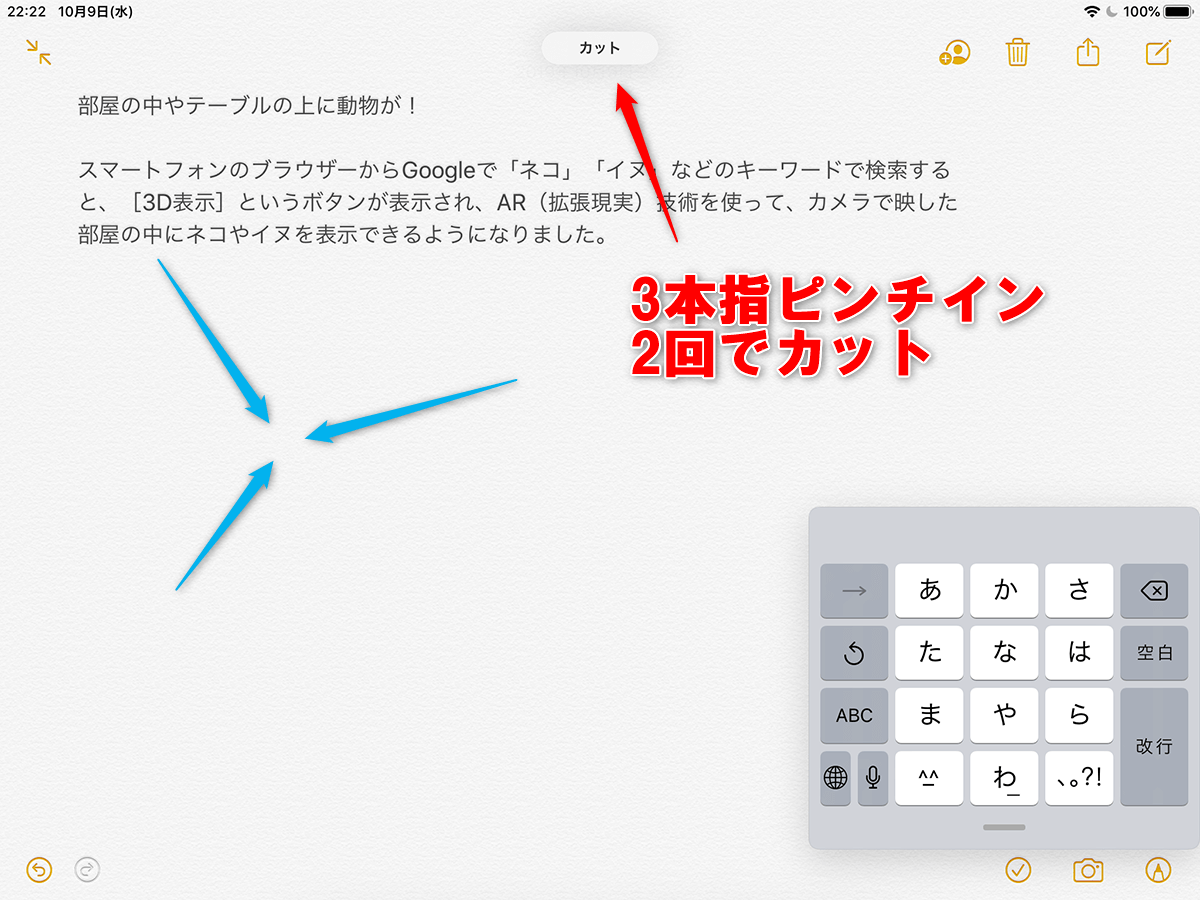 Ipados新機能 強化されたipadの文字選択 編集機能を覚えよう できるネット