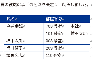 Wordの表で1つのセルを複数のセルに分割する方法 できるネット