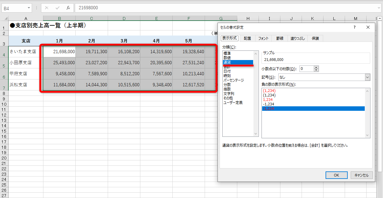 エクセル時短 千円単位 百万円単位でわかりやすく 桁数の多い金額を省略して表示する方法 できるネット